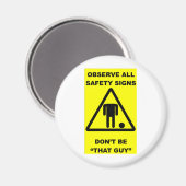 Aimant Avertissement de signalisation de sécurité (Recto/Verso)