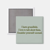 Aimant Avertissement des grands-parents (Recto/Verso)