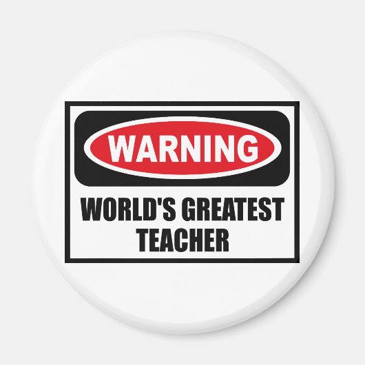 AIMANT AVERTISSEMENT DU PLUS GRAND PROFESSEUR DU MONDE (Devant)