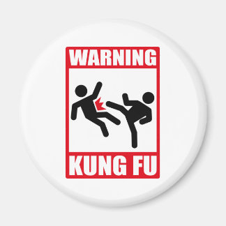 Aimant avertissement kung fu