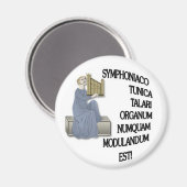 Aimant Avertissement latin aux organisateurs (Recto/Verso)