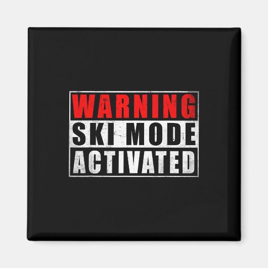 Aimant Avertissement Mode Ski Activé 1 (Devant)