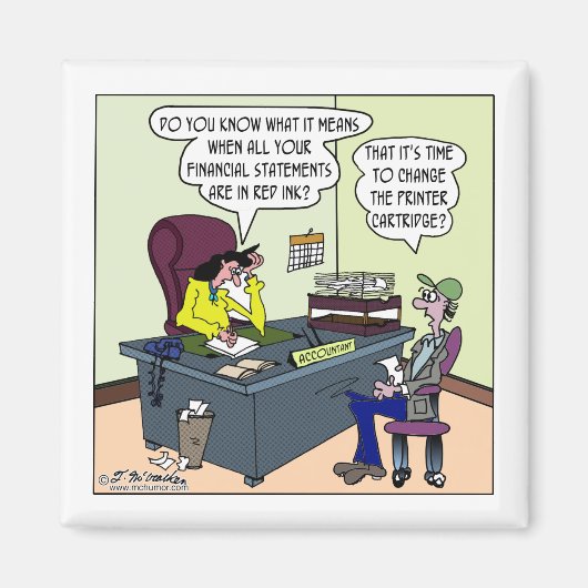 Aimant Avez-vous de l'encre rouge ? Modifiez la cartouche (Devant)