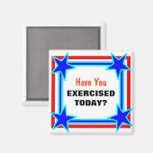 Aimant Avez-Vous Exercé Aujourd'Hui Bright Star Tacky (Recto/Verso)