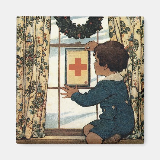 Aimant Avez-vous un drapeau de la Croix-Rouge ? (Devant)