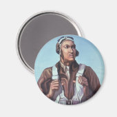 Aimant Aviateurs noirs : Service militaire de combat de 2 (Recto/Verso)