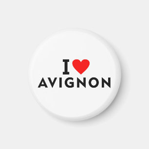 Aimant Avignon France ville d'amour cœur comme voyage