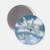 Aimant Avion à réaction militaire (Recto/Verso)