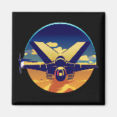 Aimant Avion avion de combat (Devant)