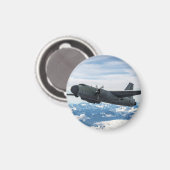 Aimant Avion dans le ciel (Recto/Verso)