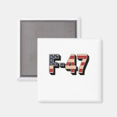Aimant Avion de chasse F47 Maga F-47 Jet (Recto/Verso)