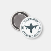 Aimant Avion de combat légendaire F-4 Phantom (Recto/Verso)