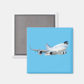 Aimant Avion de dessin (Recto/Verso)