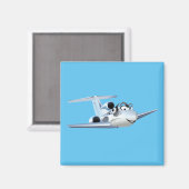 Aimant Avion de dessin (Recto/Verso)