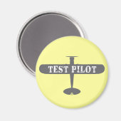 Aimant Avion et pilote d'essai (Recto/Verso)