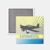 Aimant Avion expérimental (Recto/Verso)