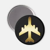 AIMANT AVION GOLD JET (Recto/Verso)