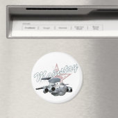 Aimant Avion militaire de dessin (In Situ (Lave-vaisselle))