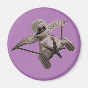 Aimant Avion Shell Art