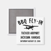 Aimant Avion volant BBQ (Recto/Verso)