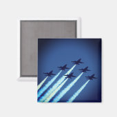 Aimant Avions à réaction volant en formation Blue Angels (Recto/Verso)