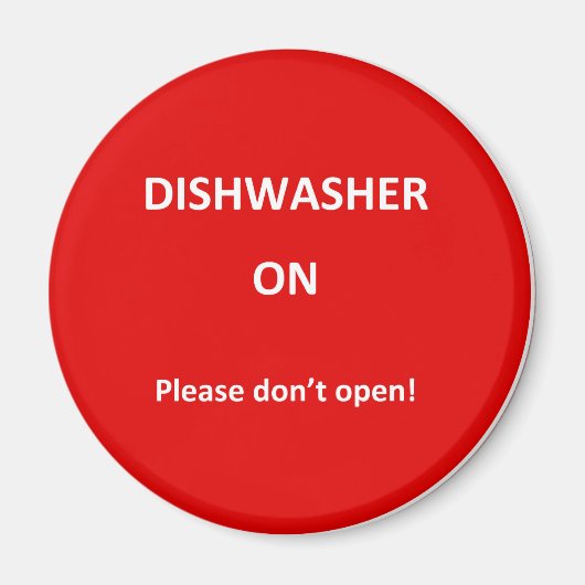 Aimant Avis de lave-vaisselle de bureau (Devant)