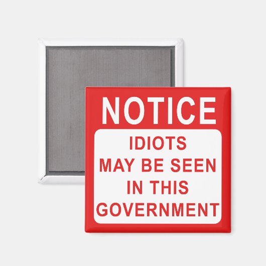 Aimant Avis Idiots (Recto/Verso)