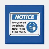 Aimant Avis| Masque de visage (Devant)