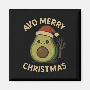 Aimant Avo Joyeux Noël Drôle Avocado Pun