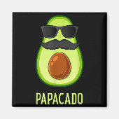 Aimant Avocado Dad Papacado Funny Daddy Father Avocado  (Devant)