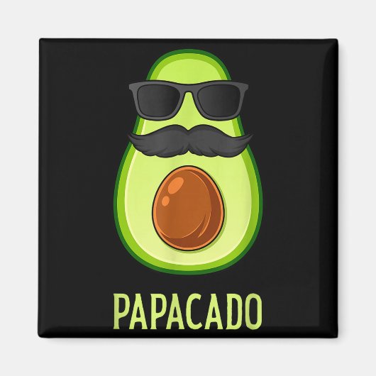Aimant Avocado Dad Papacado Funny Daddy Father Avocado  (Devant)
