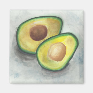 Aimant Avocado en aquarelle