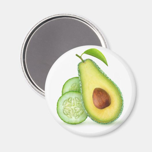 Aimant Avocado et concombre (Recto/Verso)