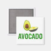 Aimant Avocado, j'adore l'avocat (Recto/Verso)