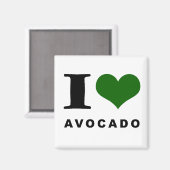 Aimant Avocado, j'adore l'avocat (Recto/Verso)