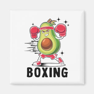 Aimant Avocado Jouer à la boxe Alimentation végétarienne