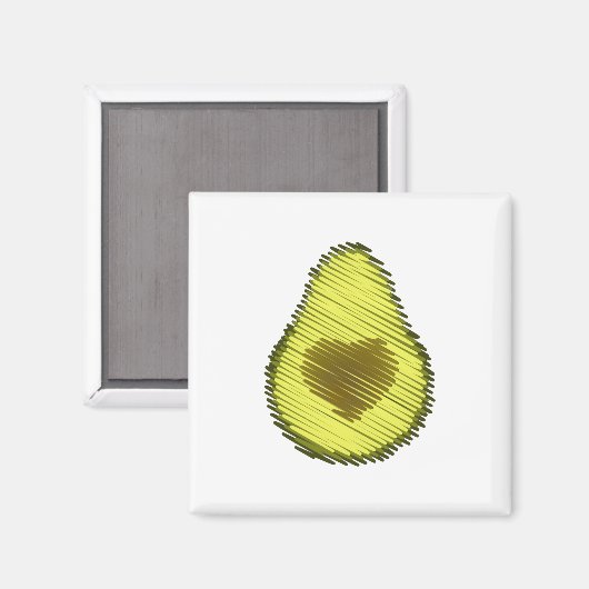 Aimant Avocado Love Scribble (Recto/Verso)