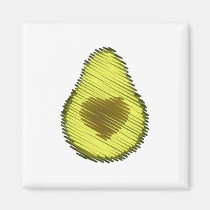 Aimant Avocado Love Scribble