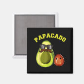 Aimant Avocado Shirt For Men, Papacado Pregnancy Announce (Recto/Verso)