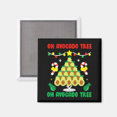 Aimant Avocado Tree Funny Food Vegan Christmas Gift  (Recto/Verso)