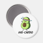 Aimant Avocardio Funny Excercise Avocado (Recto/Verso)