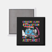 Aimant Avocat Acceptation Train Puzzle Cool Autisme Aware (Recto/Verso)