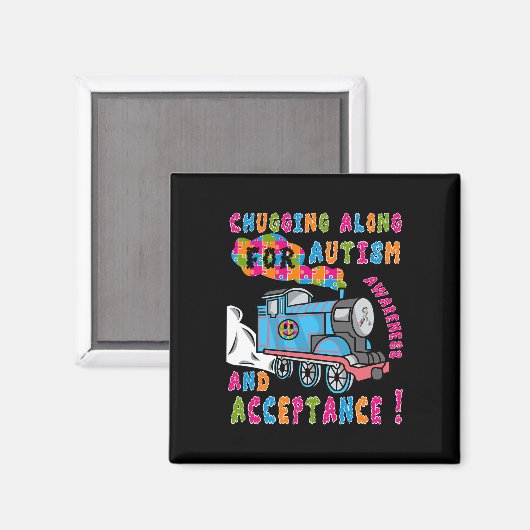 Aimant Avocat Acceptation Train Puzzle Cool Autisme Aware (Recto/Verso)