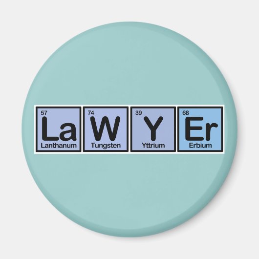 Aimant Avocat constitué d'éléments (Devant)