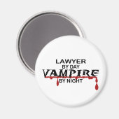 Aimant Avocat Vampire par nuit (Recto/Verso)