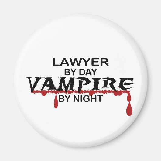 Aimant Avocat Vampire par nuit (Devant)