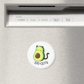 Aimant Avocatto Drôle Avocado Pun de chat (In Situ (Lave-vaisselle))