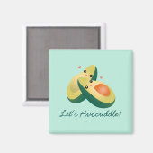 Aimant Avocuddle Funny mignon Avocados Humour de jeu de m (Recto/Verso)