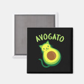 Aimant Avogato Cat Avocado - Funny Cinco De Mayo (Recto/Verso)