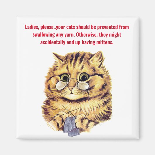 Aimant "Avoir des mitaines" (Devant)